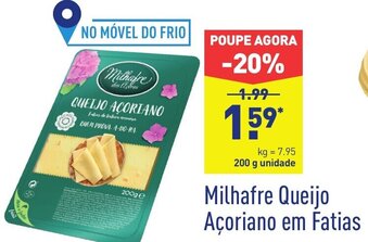 ALDI Milhafre Queijo Açoriano em Fatias 200g promoção