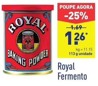 ALDI Royal Fermento 113g promoção