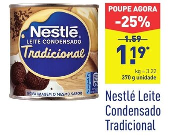 ALDI Nestlé Leite Condensado Tradicional 370g promoção