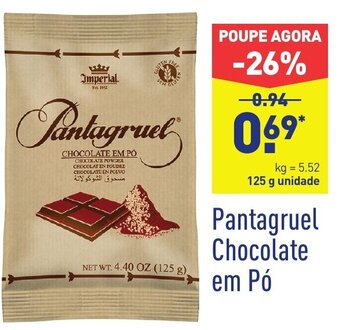 ALDI Pantagruel Chocolate em Pó 125g promoção
