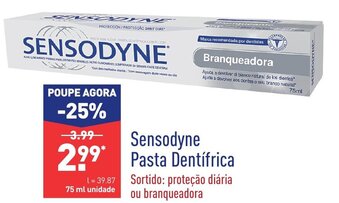 ALDI Sensodyne Pasta Dentífrica promoção