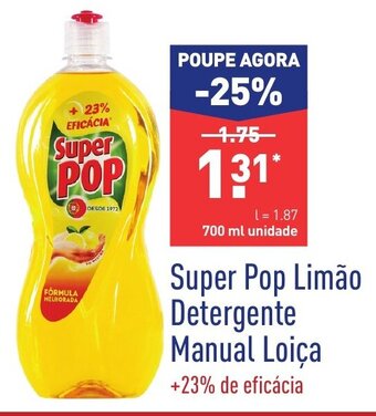 ALDI Super Pop Limão Detergente Manual Loiça 700ml promoção