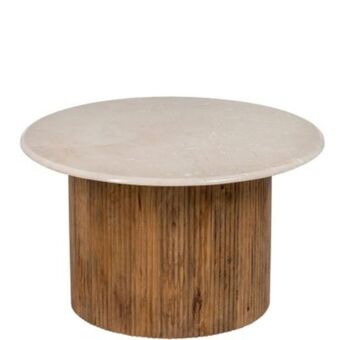Mesa de centro de madeira/mármore 490