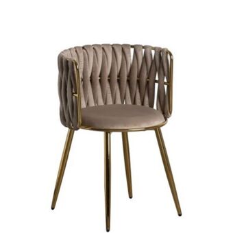 Superdecor Cadeira de veludo/metal 156 promoção