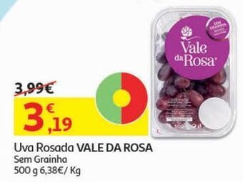 Auchan Uva rosada vale da rosa:sem grainha 500 g promoção