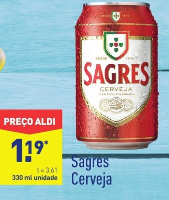 ALDI Sagres Cerveja promoção