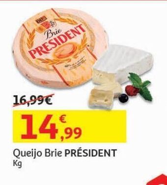 Auchan Queijo brie president:kg promoção