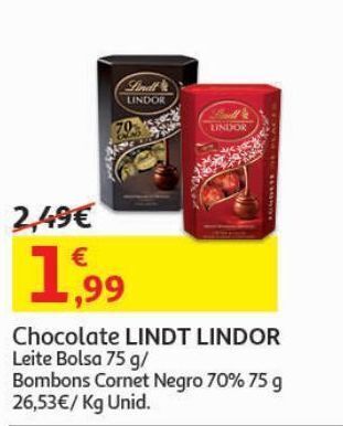 Auchan Chocolate lindt promoção