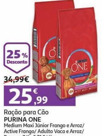 Auchan Ração cão purina one promoção