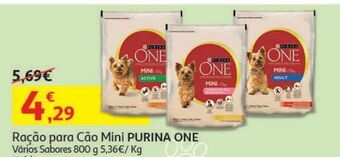 Auchan Ração cão mini purina one promoção