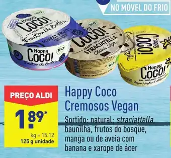 ALDI Happy Coco Cremosos Vegan 125 promoção