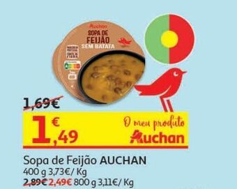 Sopa de feijão auchan