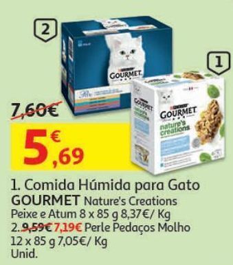 Comida húm gato gourmet
