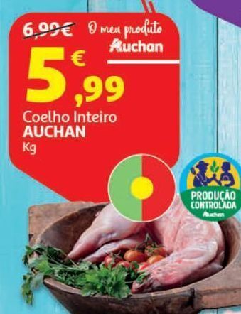 Auchan Coelho inteiro vida auchan promoção