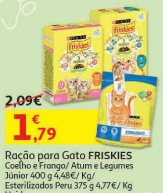 Auchan Ração gato friskies promoção