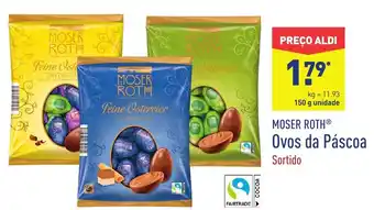 ALDI Moser Roth Ovos da Páscoa 150g promoção