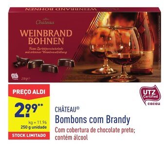 Château Bombons com Brandy 250g
