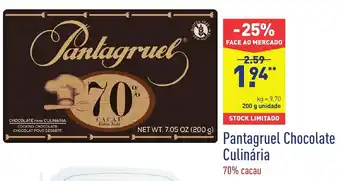 ALDI Pantagruel Chocolate Culinária 200g promoção
