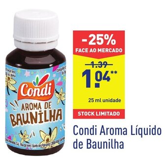Condi Aroma Líquido de Baunilha 25ml