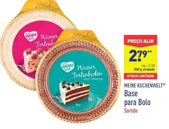 ALDI Meini Kuchenwelt Base para Bolo 500g promoção