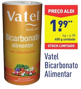 ALDI Vatel Bicarbonato Alimentar 400g promoção