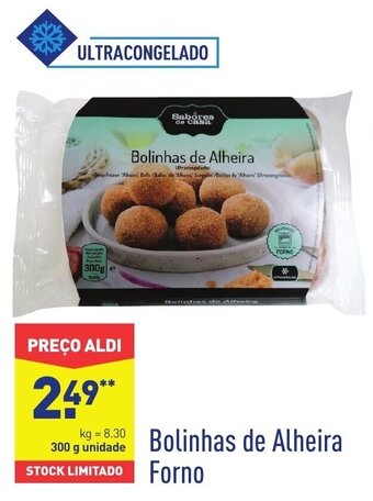 ALDI Bolinhas de Alheira Forno 300g promoção