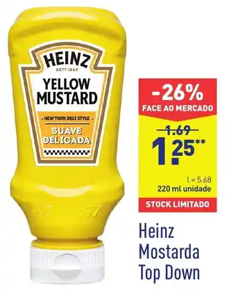 ALDI Heinz Mostarda Top Down 220ml promoção