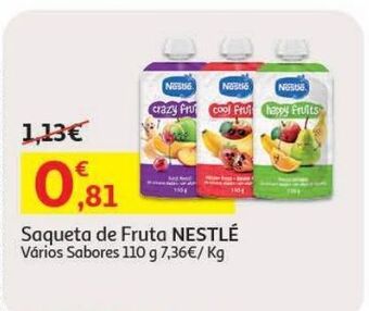 Auchan Frutas saquetas nestlé promoção