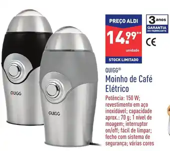 Quigg Moinho de Café Eléctrico  150W