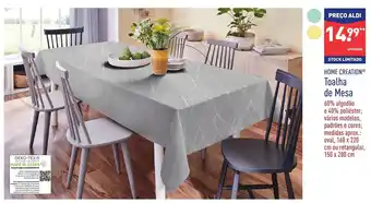 ALDI Tualha de Mesa promoção