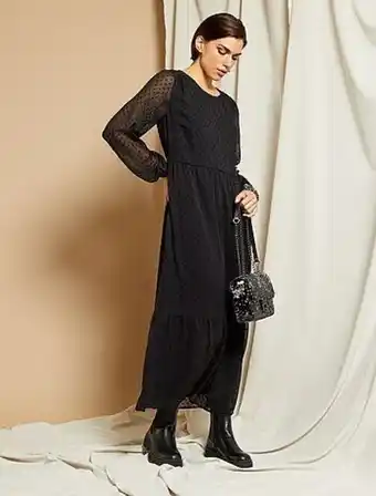Kiabi Vestido plissado curto acetinado promoção