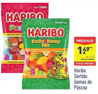 ALDI Haribo Sortido Gomas de Páscoa 260g promoção