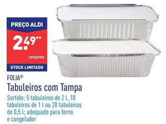 ALDI Folia Tabuleiros com Tampa promoção