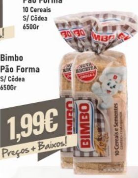 Belita Pão de forma bimbo promoção