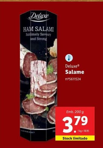 Lidl Salame deluxe promoção
