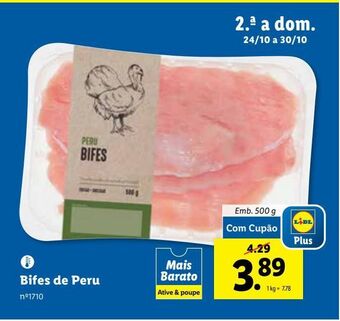 Lidl Filé de peru promoção