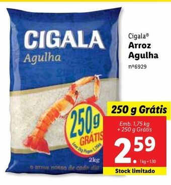 Lidl Arroz cigala promoção