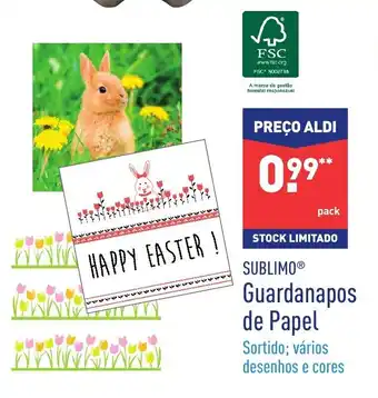 ALDI Guardanapos de Papel promoção