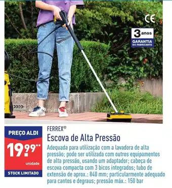 ALDI Ferrex Escova de Alta Pressão promoção
