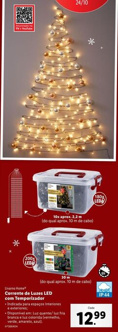 Lidl Luz de natal promoção