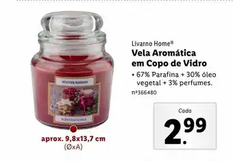 Lidl Vela aromática promoção
