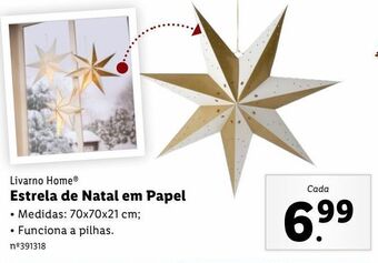Lidl Decoração de natal promoção