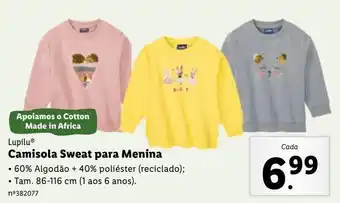 Lidl Roupa menina lupilu promoção