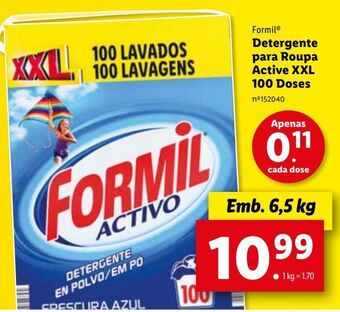 Lidl Detergente em pó formil promoção