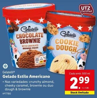Lidl Gelados gelatelli promoção