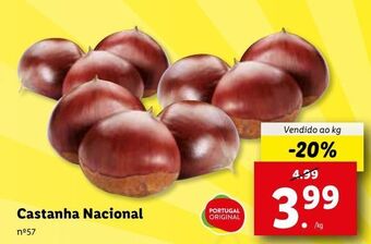 Lidl Castanhas promoção