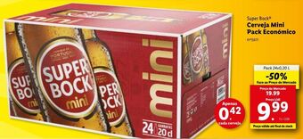 Lidl Cerveja super bock promoção