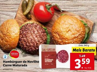 Lidl Hambúrguer bovino promoção