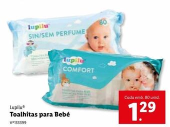 Lidl Toalhas umedecidas lupilu promoção
