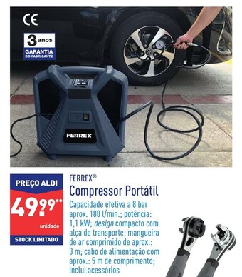 ALDI Ferrex Compressor Portátil promoção